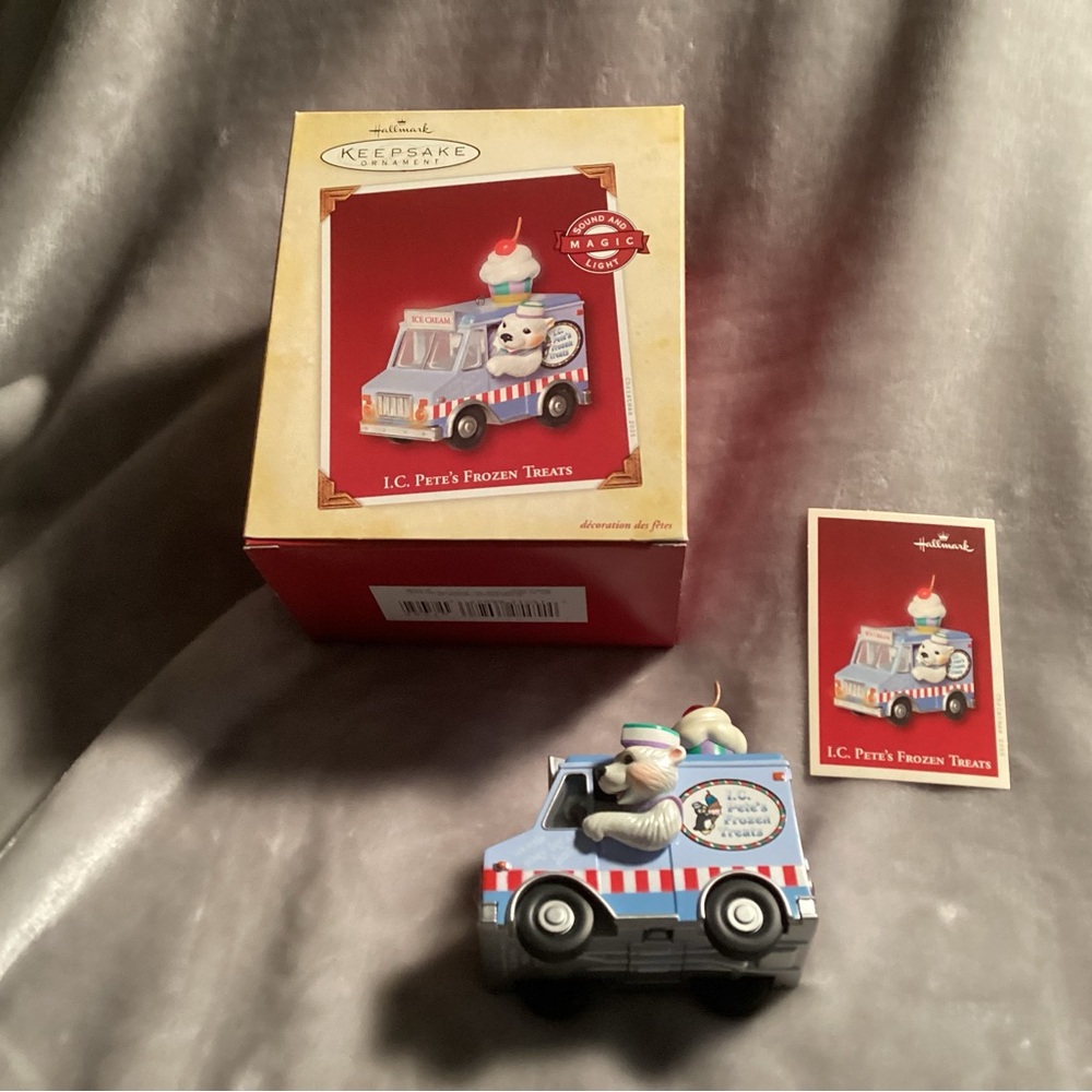 Hallmark vintage ornament I.C. Pete’s Frozen treats. NIB